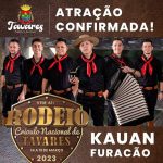A Festa está garantida com Kauan Furacão, que está confirmadíssimo neste super evento organizado pela Prefeitura Municipal de Tavares/RS.